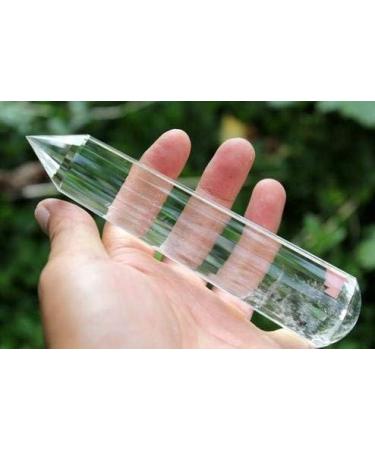 6.15" 24 Sided Vogel Style Clear Natural Quartz Crystal Point Round Bottom 263g ningxiao - Buy Online on GoSupps.com
