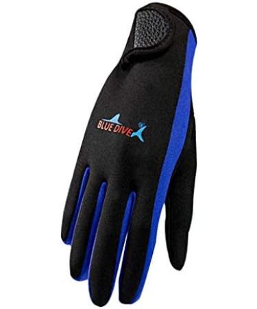 Diving Gloves Neoprene for Men and Women - Blue Large | Watersports, Boating, Surfing, Snorkeling, Kayaking - Scuba Diving Suit Gloves for Warmth - Buy Online on GoSupps.com