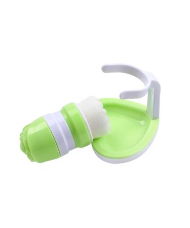 1pc Face Brush Facial Massage Brush Face Scrub Brush Facial Cleansing Brush Manual Face Cleansing Tool Loofah with Rack Manual Facial Brush Scrubber Miss Heart Plastic Abs Bracket 11x8cm