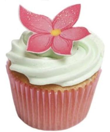 24 Beautiful 2D Summer Flower Wafer Cake Toppers- Edible Unique & Gorgeous! - Buy Online on GoSupps.com