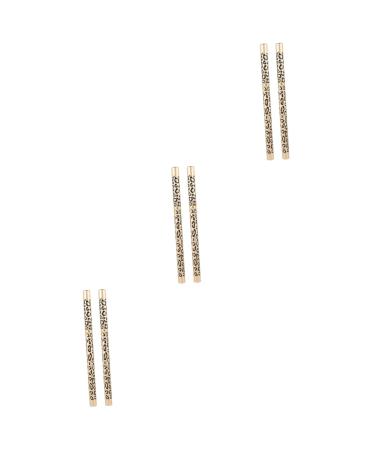 LALAFINA 6 Pcs Eyebrow Pencil Black White Pencils Eyebrow Pencil Dark Brown Eyeliner Girl Double Head Makeup 14.5cmx3pcs Picture 2x3pcs