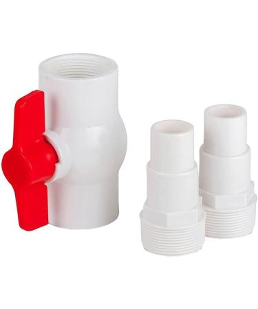 Buy AR512 Pool Shut-Off Valve with 2 Hose Adapter Connections (38mm & 32mm) - International Shipping Available - Buy Online on GoSupps.com