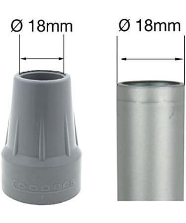 Genuine Coopers 18mm 19mm 3/4" Type Z Rubber Ferrules End Caps Stoppers Tips for Walking Sticks Canes 2 - Buy Online on GoSupps.com