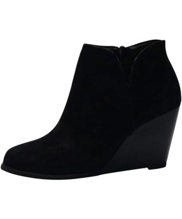 NOLDARES Women's Platform Combat Boots: Triple Buckle Straps, High Wedge Heel, Size 9.5-10, Black - Buy Online on GoSupps.com