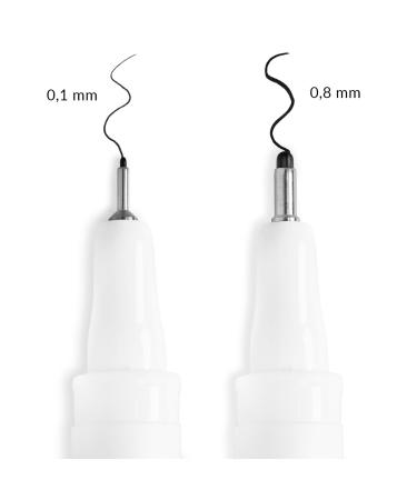 Neonail Nail Art Pen 0.8mm | Black Nail Design & Polish Pen for Gel Nails & Manicure Accessories - Buy Online on GoSupps.com