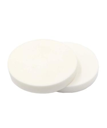 JIHUOO 6 Pieces White Round Make Up Sponge Makeup Powder Puff Foundation Blender Powder Sponge