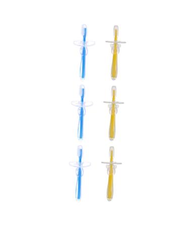 Minkissy 6 STK bristle toothbrush bite brush baby finger toothbrushes for children toys for children toothbrushes made of silicone first toothbrush toddler tools health care