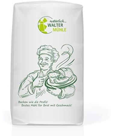 Eduard Walter KG Organic wheat flour untreated Type 550 Walter mill 1kg 10 pieces premium baking quality of course pure - Buy Online on GoSupps.com