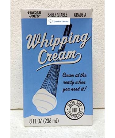 Trader Joes Shelf Stable Grade A Whipping Cream 8fl oz 236ml