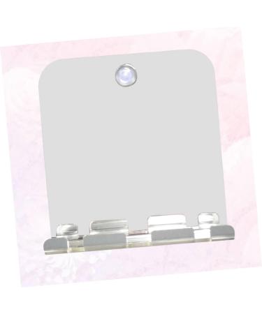 Minkissy Anti-Drop Cosmetic Mirror - Fogless Shower & Makeup Wall Mirror 13.8x13cm Decorative Acrylic Travel Mirror for Shaving & Makeup - Buy Online on GoSupps.com