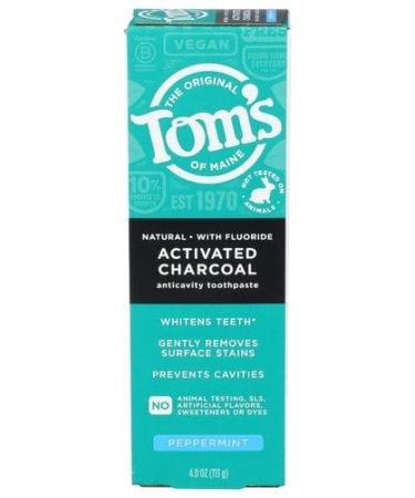 Tom's of Maine Natural Toothpaste Charcoal 4.0 oz.