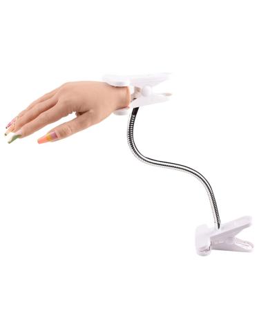 KnowU Practice Hand Holder Long Flexible Arm Clip Hand and Finger Stand for Nail Practice Table
