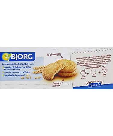  G n rique BJORG - Shortbread 130g - Organic biscuit made with whole wheat flour and cane sugar for a delicious and healthy snack. - Pack of 4 - Sold as a Pack - Buy Online on GoSupps.com