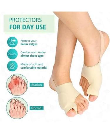 Orthopedic Bunion Relief Kit - Hallux Valgus Corrector Toe Separator Sleeve & Gel Pad - 1 Pair - Buy Online on GoSupps.com