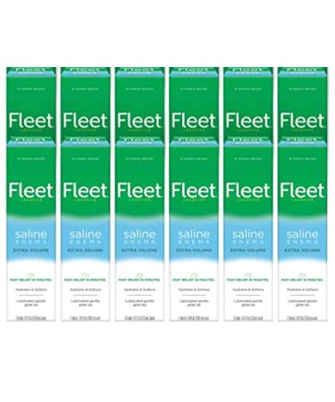 Fleet Saline Laxative Enema 7.8 oz (Pack of 12), Multicolor