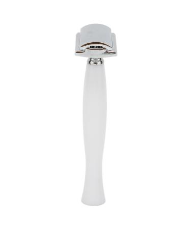 High-Quality White Safety Razor | Durable Manual Shaver for Home Office & Hotel | Safe & Accurate Shaving with Good Grip - Buy Online on GoSupps.com