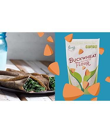 Pereg Buckwheat Flour (16 Oz) - Gluten-Free Wheat Flour Alternative for Baking Cookies and Cakes - Non-GMO - Buy Online on GoSupps.com