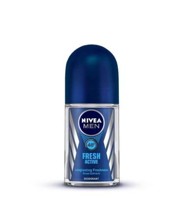 Men Anti Perspirant Roll On Fresh Active Longlasting Freshness Ocean Extracts 48 Hour Protection 1.7 Ounce 1.69 Fl Oz (Pack of 1) Fresh