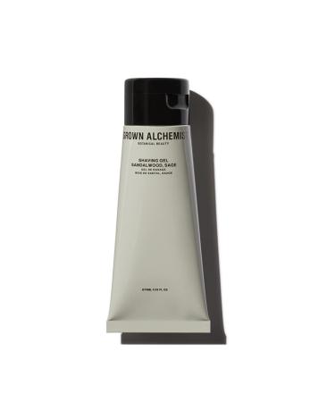 Grown Alchemist Shaving Gel: Sandalwood Sage - Minimise Irritation and Prevent Razor Burn - Bioactive Tri-Peptides to Protect Skin from Free Radical Damange - 75mL