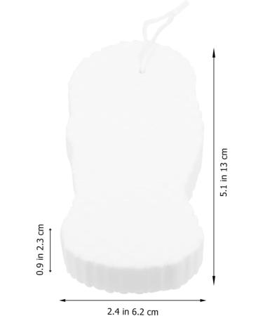 Beaupretty Loofah Sponge - 2pcs Exfoliating Bath Scrubbers for Dead Skin Removal | White Body Wash Sponge & Back Scrubber for Adults - Buy Online on GoSupps.com