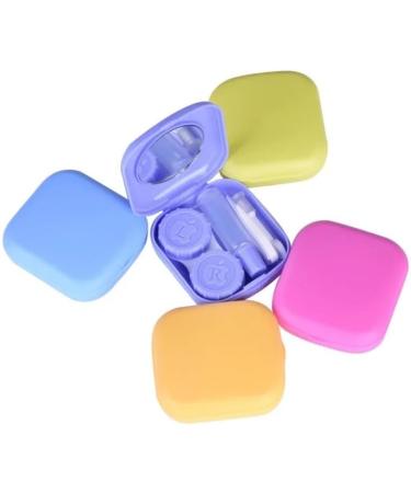 KCHYCV Mini Contact Lens Case for Women | Stylish Black Eye Lens Storage & Travel Set - Buy Online on GoSupps.com