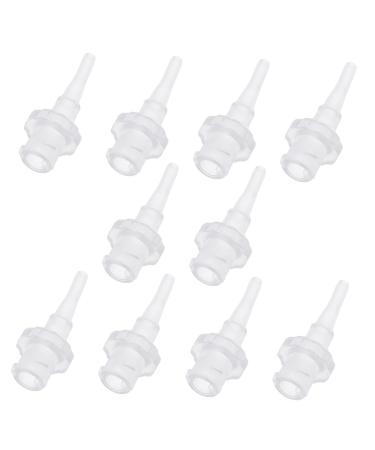 PLAFOPE 10pcs Disposable Ear Washer Tips for Ear Cleaning Irrigation Flexible Nozzles Suitable for Adults Secure Fit for Earwax Removal and Hygiene Maintenance