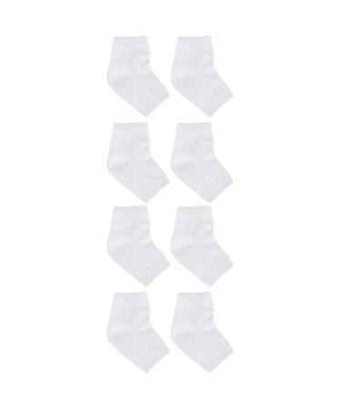 minkissy 4 Pairs Gel Heel Socks Softening Socks Moisturizing Socks Breathable Socks Feet Repair Socks Feet Cracked Socks Gel Socks Anti-Crack Socks Anti Cracked Feet Ripstop Socks Sleeve