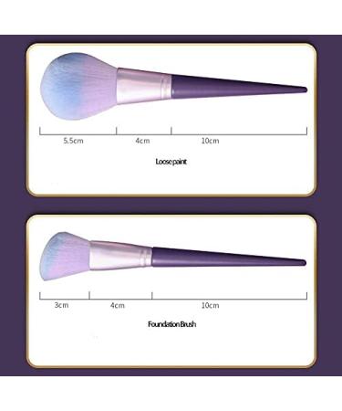 Panysilioer 10 Pieces Soft Natural Hair Makeup Brush Professional Foundation Powder Eyeshadow Make Up Brush Set - Buy Online on GoSupps.com