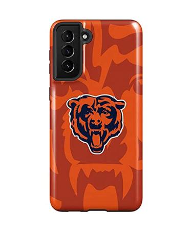 Skinit Pro Phone Case Compatible with Samsung Galaxy S21 FE - Officially Licensed NFL Chicago Bears Double Vision Design