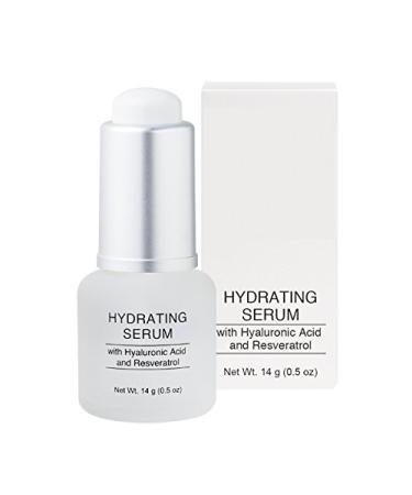 Jolie Hydrating Face Serum - Hyaluronic Acid & Resveratrol - Concentrated Hydrating Face Serum with Vitamin C + E - Anti-Aging- Paraben Free - Cruelty Free - 14g