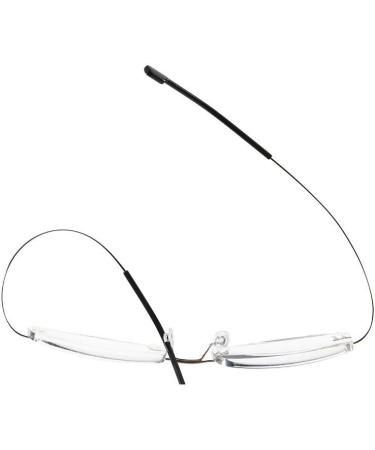 Buy Super Light Rimless Titanium Reading Glasses +2.50 for Men & Women - Silver & Pink - International Shipping Available - Buy Online on GoSupps.com