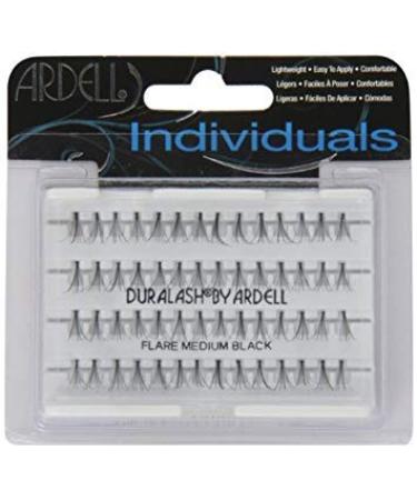 DuraLash Individuals Lashes Set - Medium Black Ardell Eyelashes Women 56 Pc Set (Pack of 5)