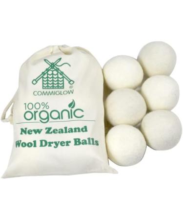 Natural Wool Dryer Balls - Set of 6 | Fabric Softener & Wrinkle Reducer | Eco-Friendly Alternative to Plastic Balls & Liquid Softeners - Buy Online on GoSupps.com