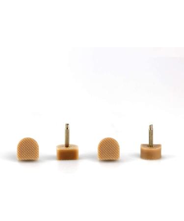 High Heel Replacement Kit 20 Pairs - Black Caps, U-Shape Dowels, Nail Pins - Beige - Buy Online on GoSupps.com