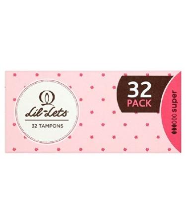 Lil-lets Super Tampons 32 pPack by Lil-Lets