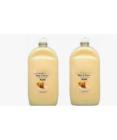 Milk & Honey Cream Soap Refill 2 Pack 32oz Each 64 oz Total