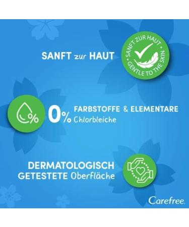 Carefree Slip Performances: 48 Cotton Feel Panty Liners - 100% Breathable Comfort & Freshness Normal Size (3 Pack - 56 Pieces) - Buy Online on GoSupps.com