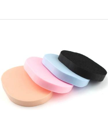AKOAK 4 Pieces Color Facial Cleansing Sponge Set - Reusable Soft Powder Puff for Gentle Exfoliation Makeup Removal & Daily Cleansing - Buy Online on GoSupps.com