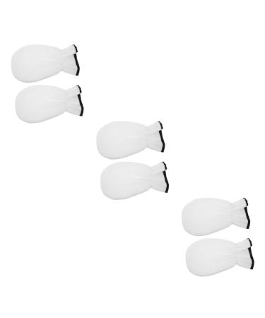 Beaupretty Wax Work Gloves Pairs Essential Oil Paraffin Hand Mitts Moisturizing Hand Spa Paraffin Hand Hand Spa Cover White Polyester Miss hyperthermia Exfoliating Gloves