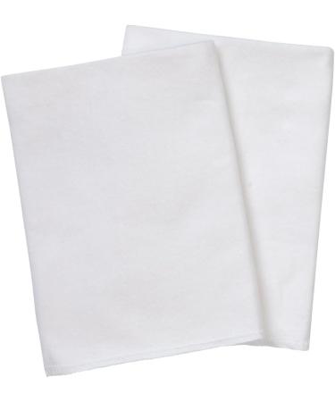BORNINO Molton Cloth Diapers - 2 Pack 40x40cm | Pure Cotton Durable & Absorbent White - Buy Online on GoSupps.com