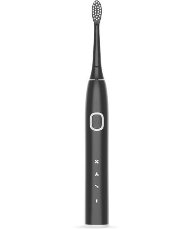 UPXNBOR 2022 Design Sonic Electric Toothbrush 1 Handle 2 Toothbrush Head 3 Mode Display with Teeth Whitening (Y6 Black) Black-2