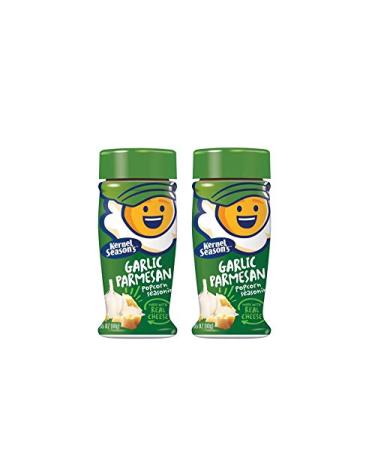 Kernel Season's Popcorn Seasoning, Garlic Parmesan Flavored Snack Seasoning Made with Real Cheese, Certified Gluten-Free (Pack of 2)