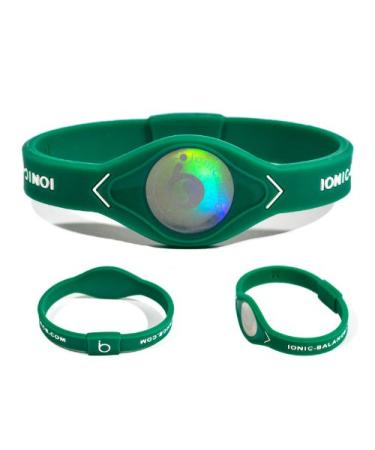 Official Ion Bracelet with MK2 Technology Large - 20.5 cm/8.1 inches Green / White