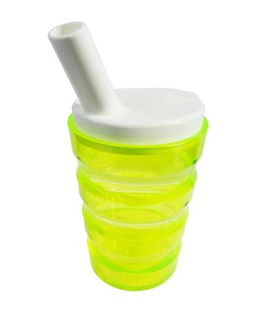 FabaCare drinking cup with two lids grooved cup sippy cup Easy To Clean special seal yellow