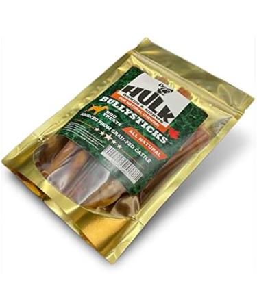 HULK Pet Products 6-inch Bully Sticks for Dogs (Pack of 5) - Natural Scent & Long Lasting Dog Dental Chew Made of Beef Pizzle Sourced from Grass-Fed Cattle with No Artificial Flavor 1 count (Pack of 5) - Buy Online on GoSupps.com
