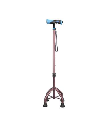 Crutches for The Elderly with Four-Legged Non-Slip Walking Sticks for The Elderly with Four-cornered Cane and Lightweight Retractable Cane Smooth Sailing