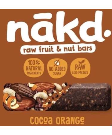 nakd. Yummy Mix. 24 x 35g bar pack | 8 x Blueberry Muffin | 8 x Peanut Delight | 8 x Cocoa Orange | Vegan | Kosher | Made with Natural Ingridients | Fruits & Nuts Smooshed Together | Sold by EPL - Buy Online on GoSupps.com