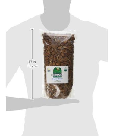 Braga Organic Farms 2lb Raw Pecans - Certified Organic Nuts for Snacking and Baking - Buy Online on GoSupps.com