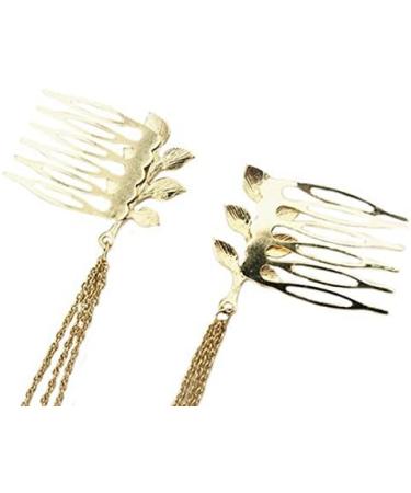 Jiklophg Chic Chain Leaf Headband Hair Comb Slide - Buy Online on GoSupps.com