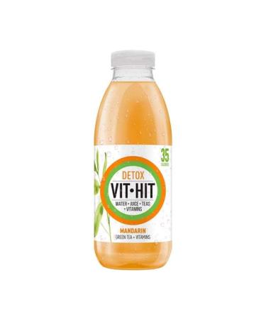 Vithit Vitamin Drink Detox Mandarin & Orange 500ml (24 Bottles) Mandarin 24 Bottles
